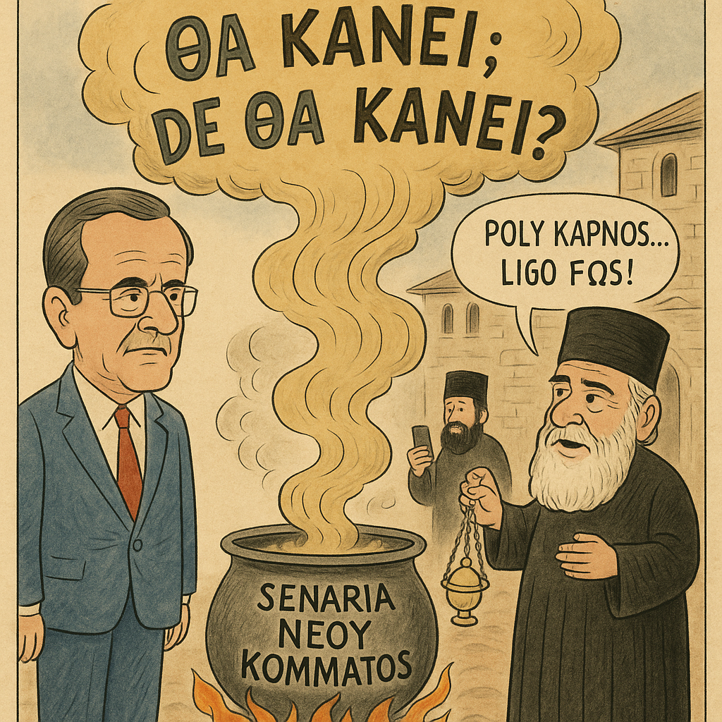 Ο Σαμαράς, ο Γέρων Εφραίμ και το κόμμα το αδιάβαστο